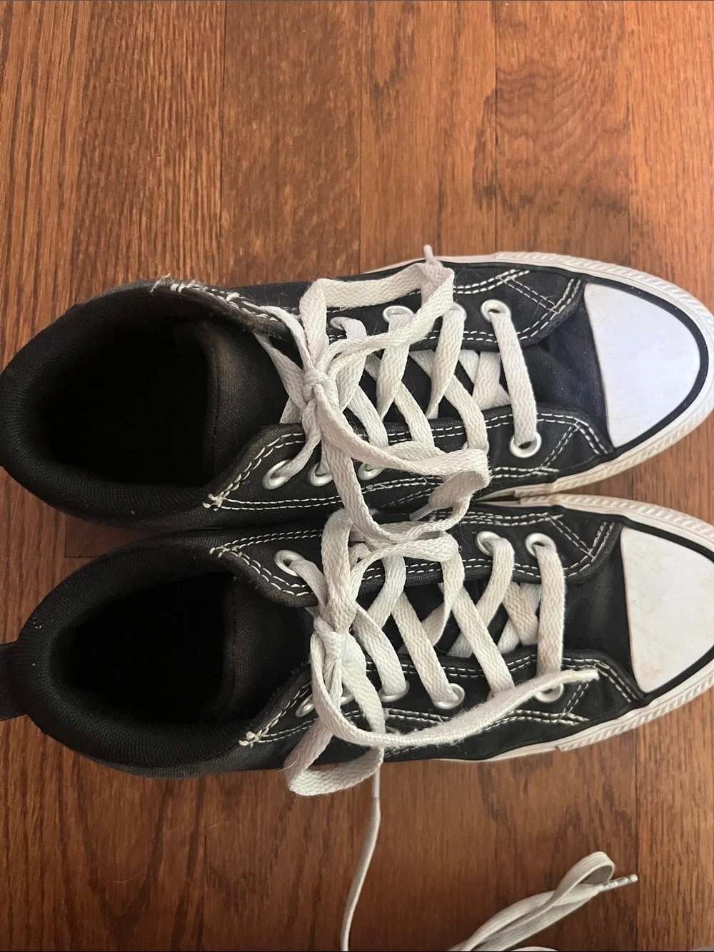 Converse High Top Sneakers in Black and White